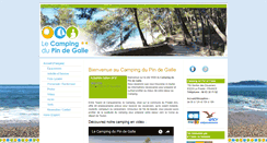 Desktop Screenshot of campingdupindegalle.biz