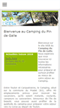 Mobile Screenshot of campingdupindegalle.biz