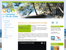 Tablet Screenshot of campingdupindegalle.biz